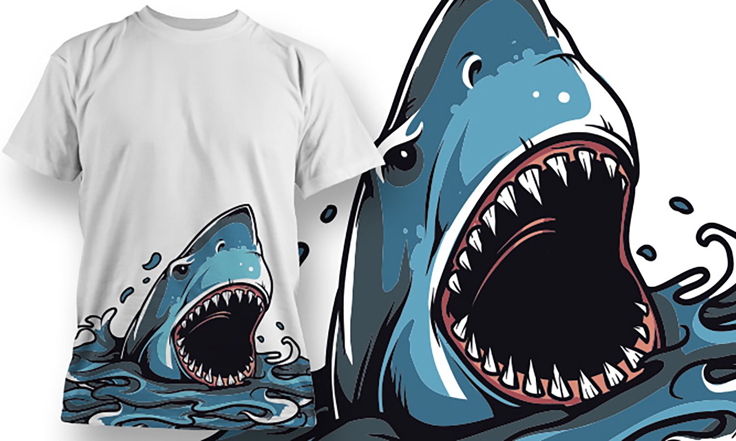 Shark Bester T-shirt Druck, männlich, weiblich und Baby Modell 150g. TS384