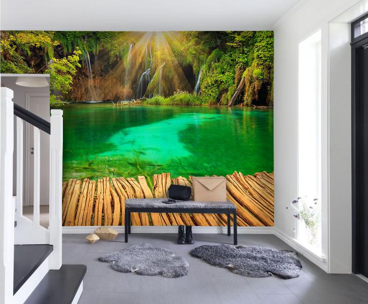 PVC Fototapete Plitvička Jezera – ECO Wandbild Selbstklebende Tapete – 3D Vinyl Wandsticker XXL  SW373 - life-decor.de