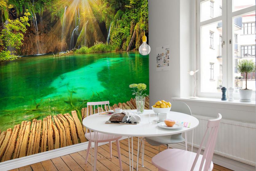 PVC Fototapete Plitvička Jezera – ECO Wandbild Selbstklebende Tapete – 3D Vinyl Wandsticker XXL  SW373 - life-decor.de