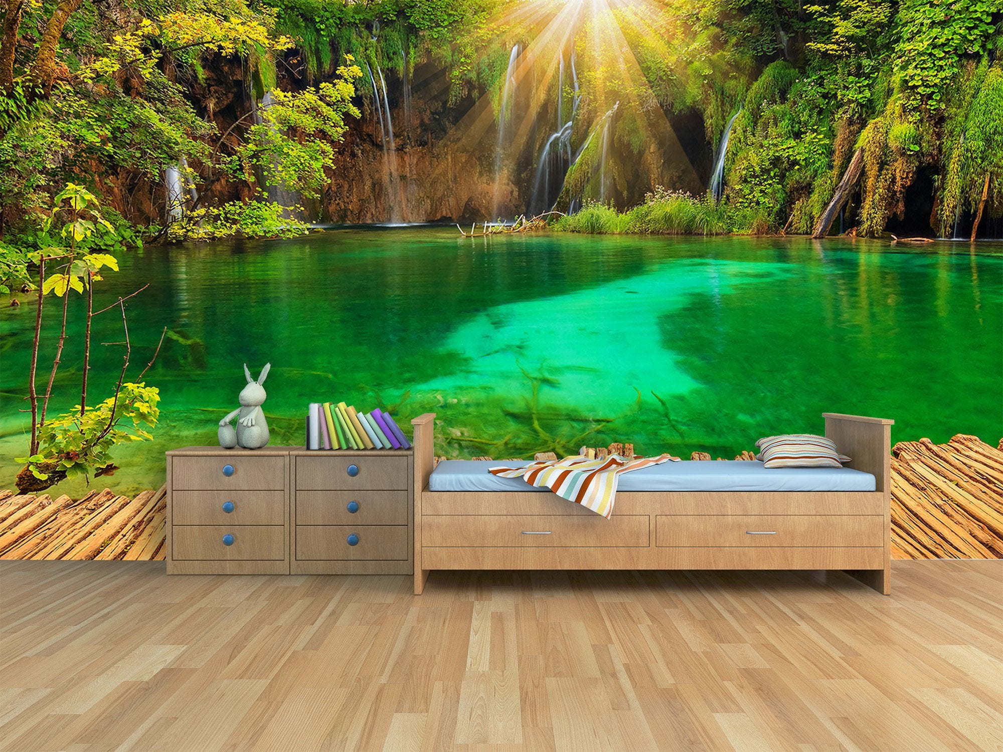 PVC Fototapete Plitvička Jezera – ECO Wandbild Selbstklebende Tapete – 3D Vinyl Wandsticker XXL  SW373 - life-decor.de