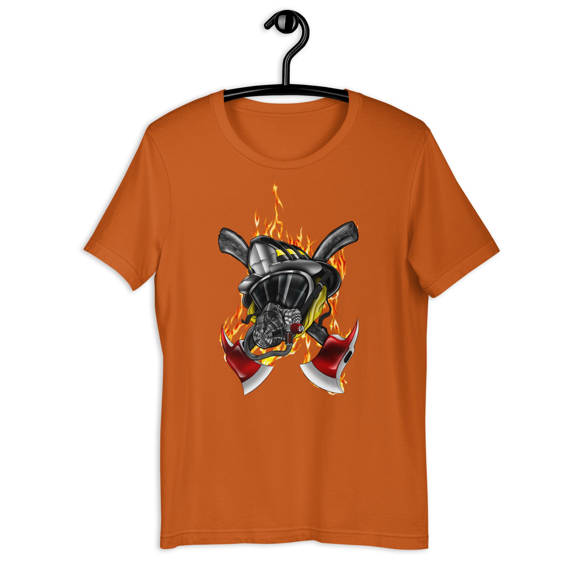Feuerwehrmann Flammen Herren-T-Shirt