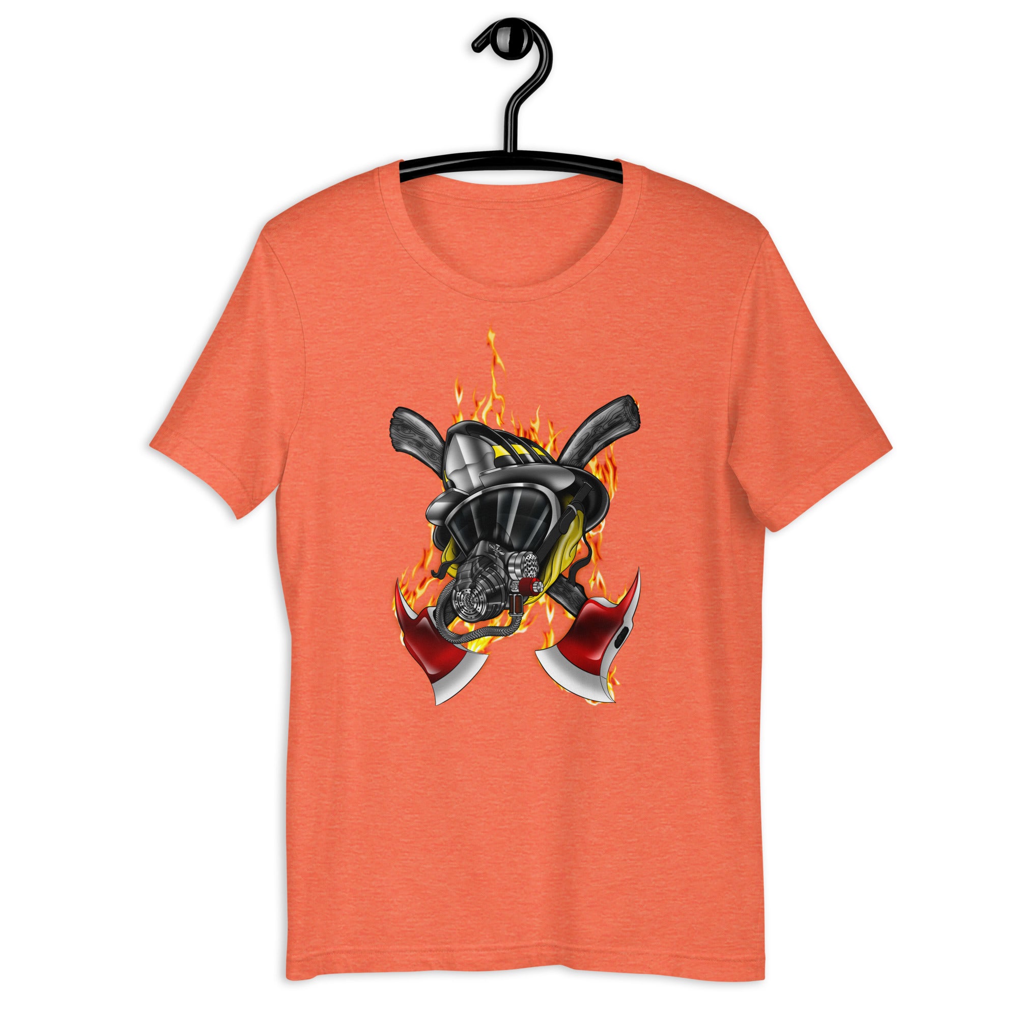 Feuerwehrmann Flammen Herren-T-Shirt
