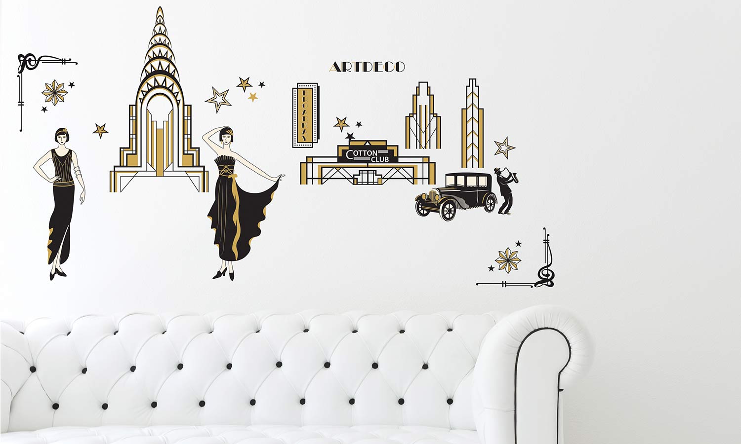 Wandaufkleber Art deco - WS076 - life-decor.de