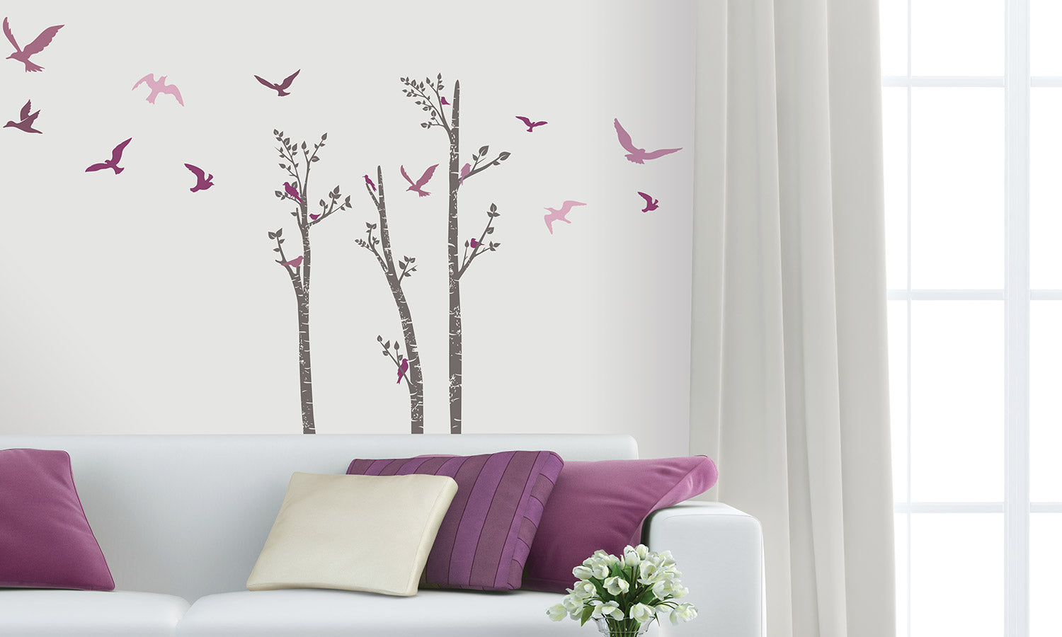 Wandaufkleber   Baum und ein Vogel - WS085 - life-decor.de