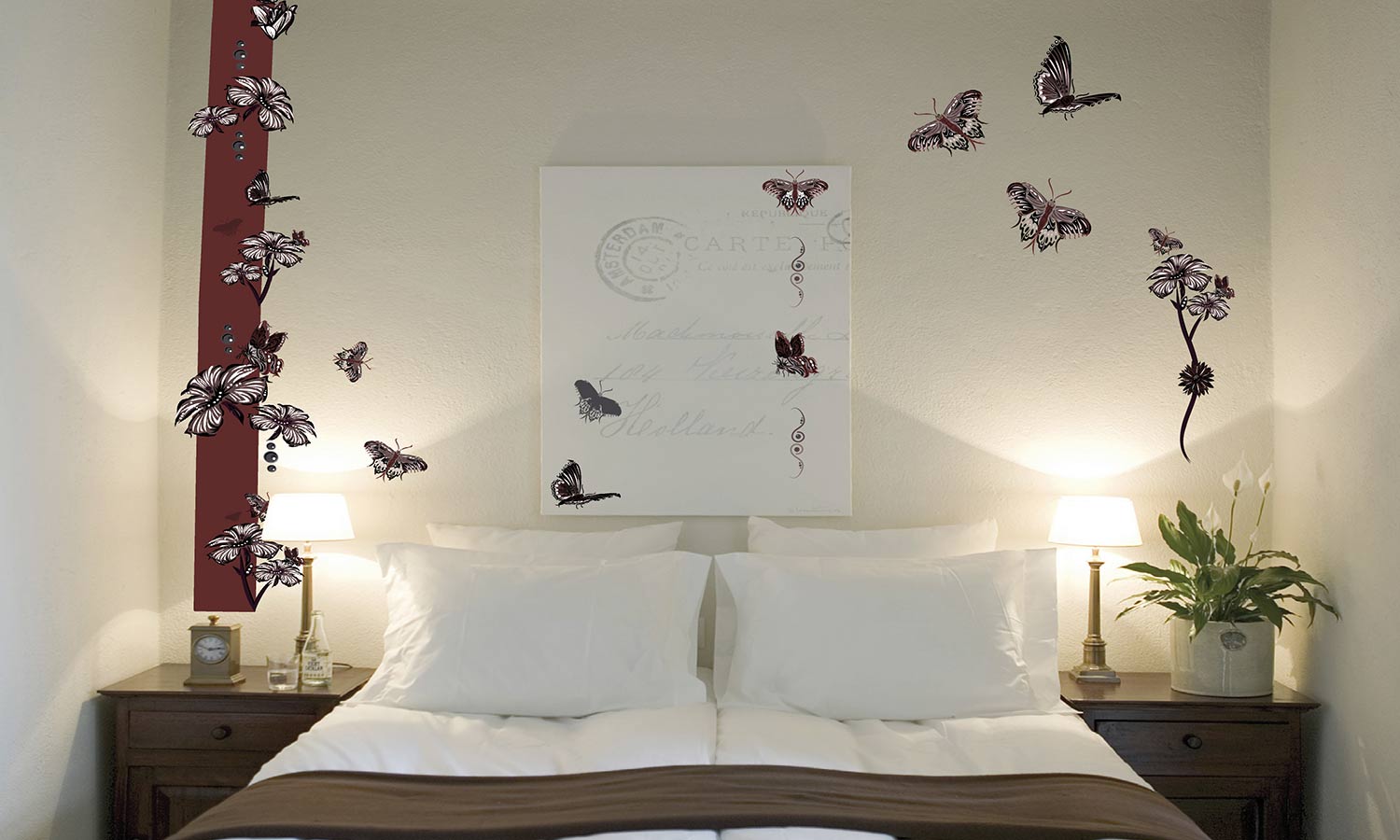 Wandaufkleber Braune schmetterlinge- WS039 - life-decor.de