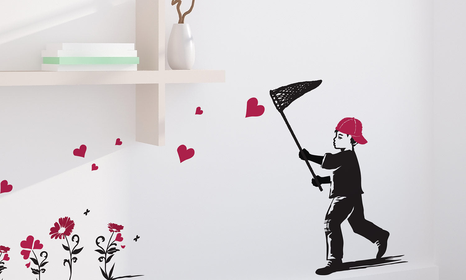 Wandaufkleber Garten der Herzen - WS081 - life-decor.de