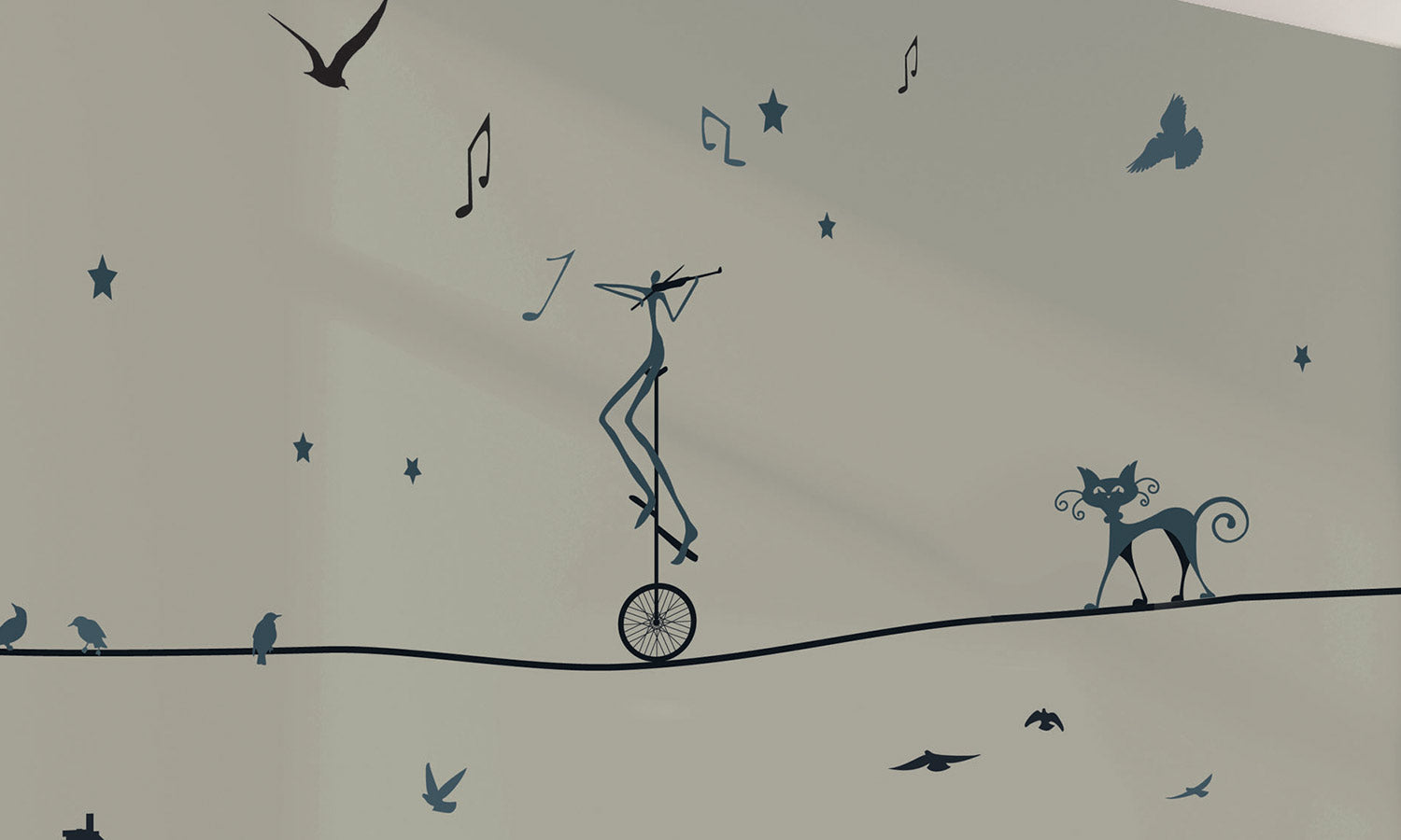 Wandaufkleber Lustige katze - WS054 - life-decor.de