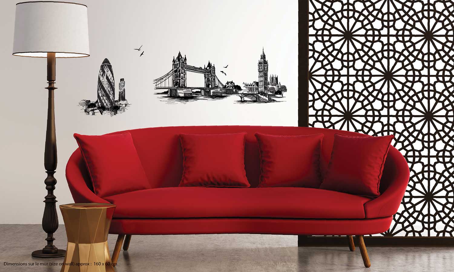 Wandaufkleber London Brücke - WS093 - life-decor.de