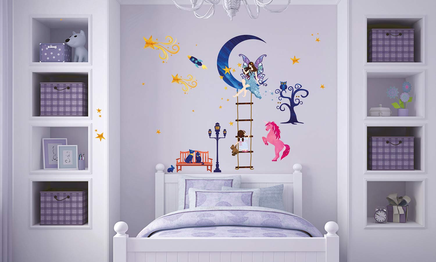 Wandaufkleber Mondfee - WS077 - life-decor.de