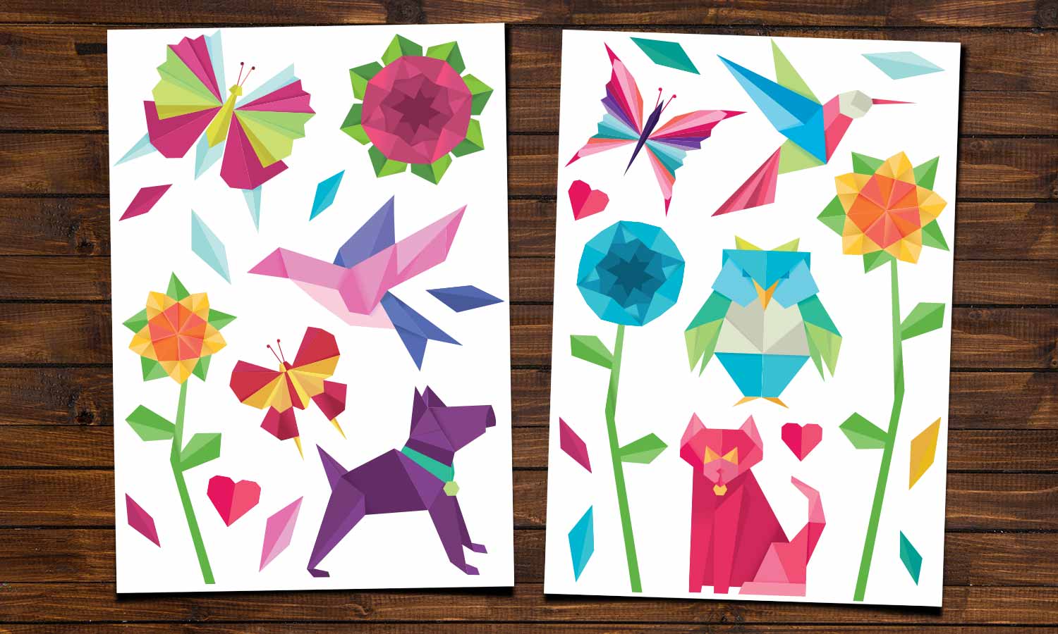 Wandaufkleber Origami - WS063 - life-decor.de