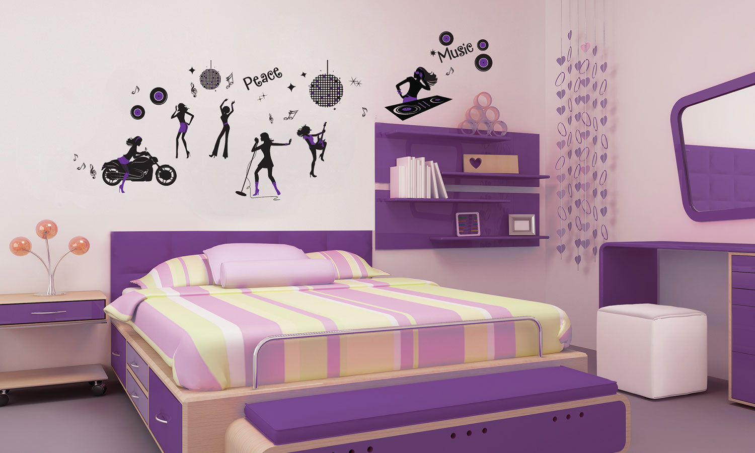 Wandaufkleber Nachtleben - WS066 - life-decor.de