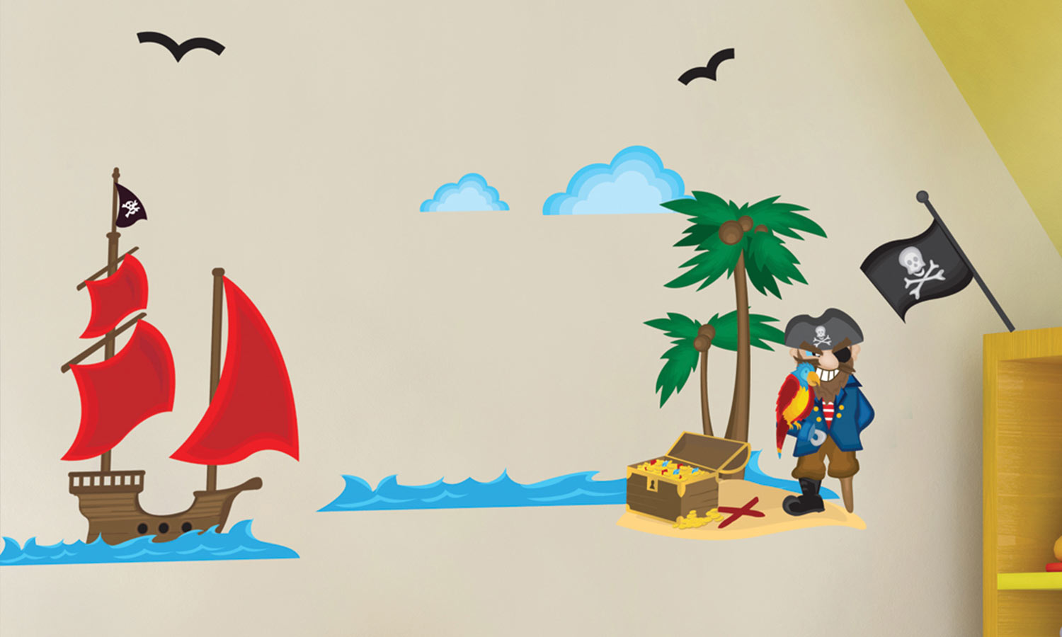 Wandaufkleber Piraten - WS015 - life-decor.de