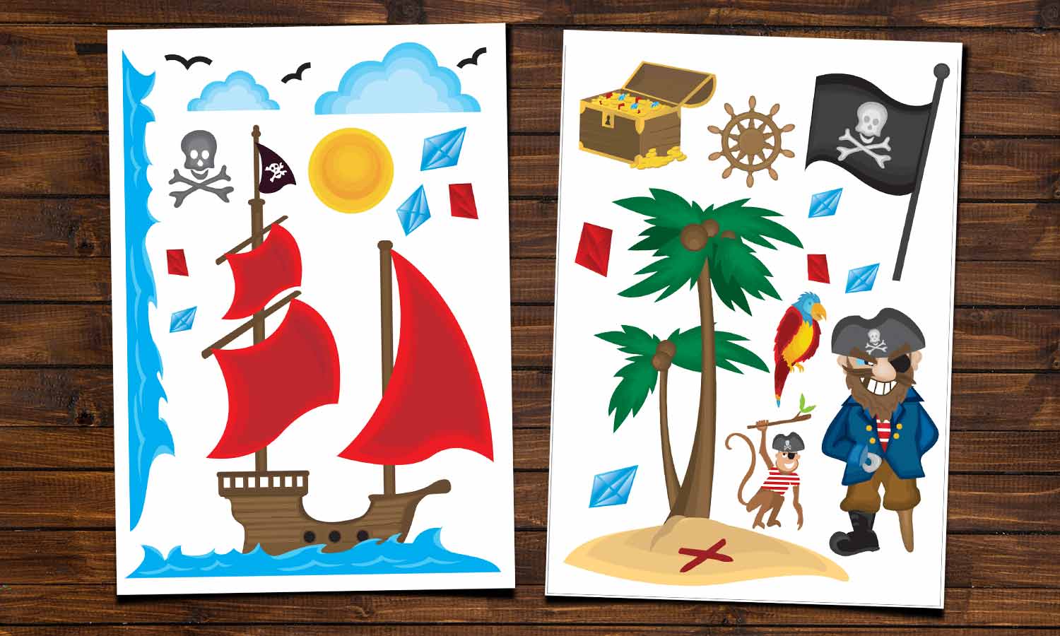 Wandaufkleber Piraten - WS015 - life-decor.de