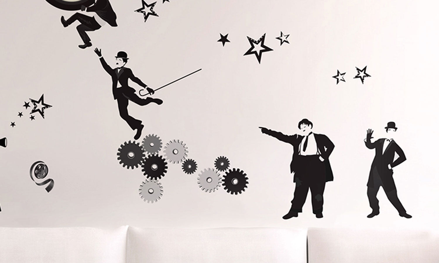 Wandaufkleber Stummfilm - WS065 - life-decor.de