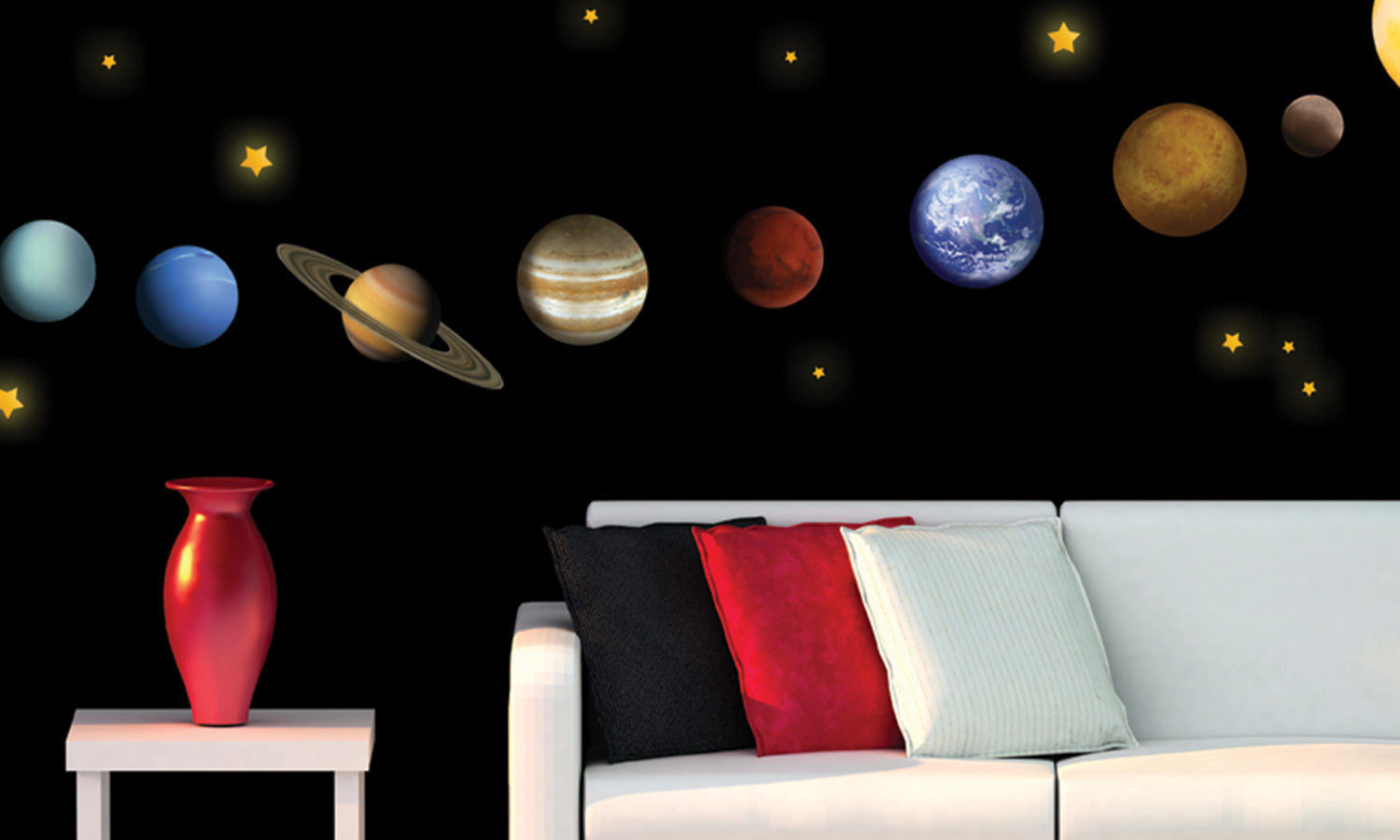 Wandaufkleber Planeten - WS055 - life-decor.de