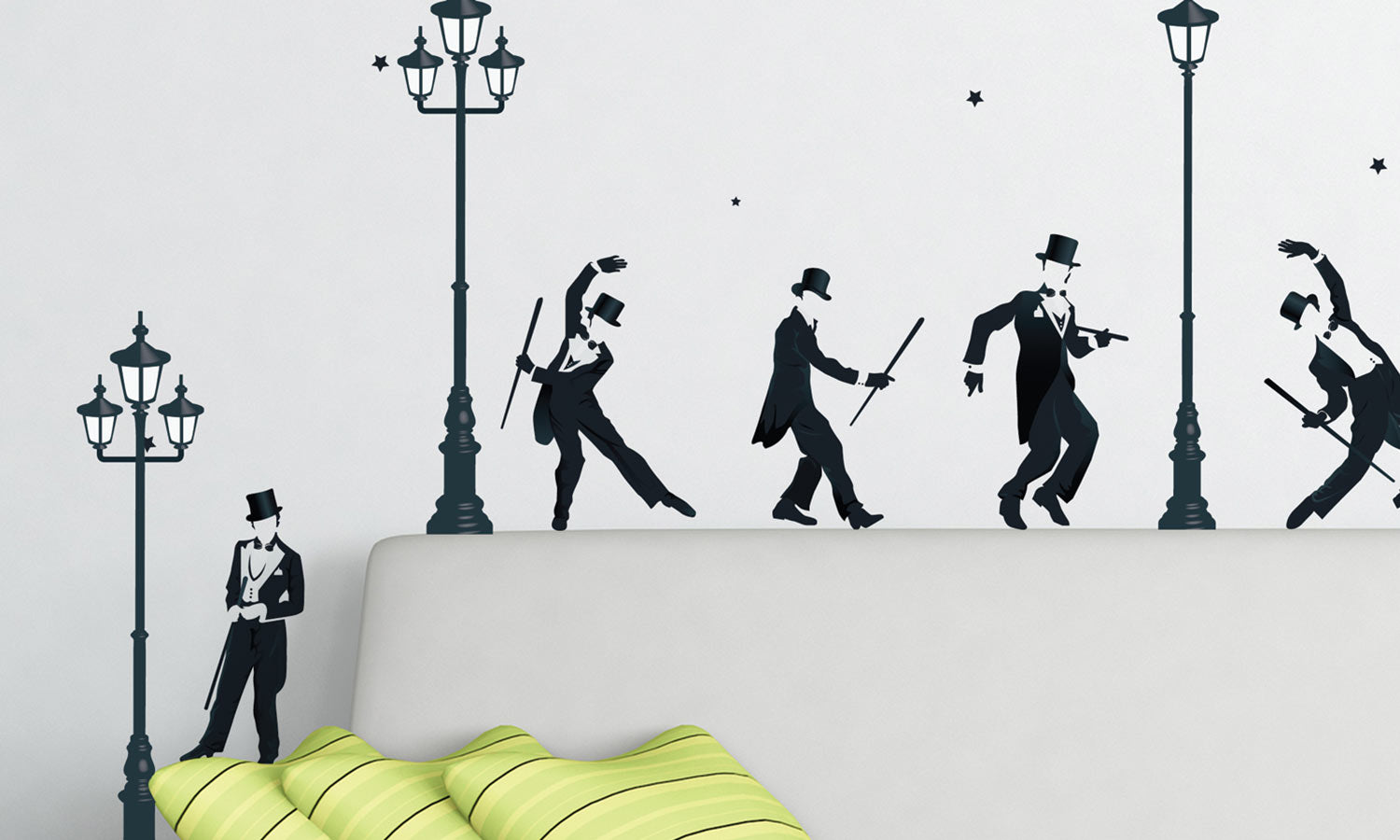 Wandaufkleber Tänzerinnen in Liebe - WS048 - life-decor.de