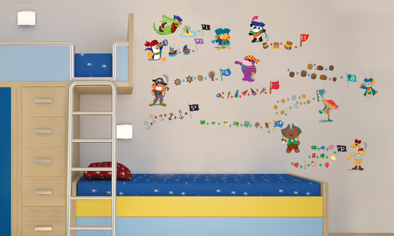 Wandaufkleber Piraten - WS086 - life-decor.de