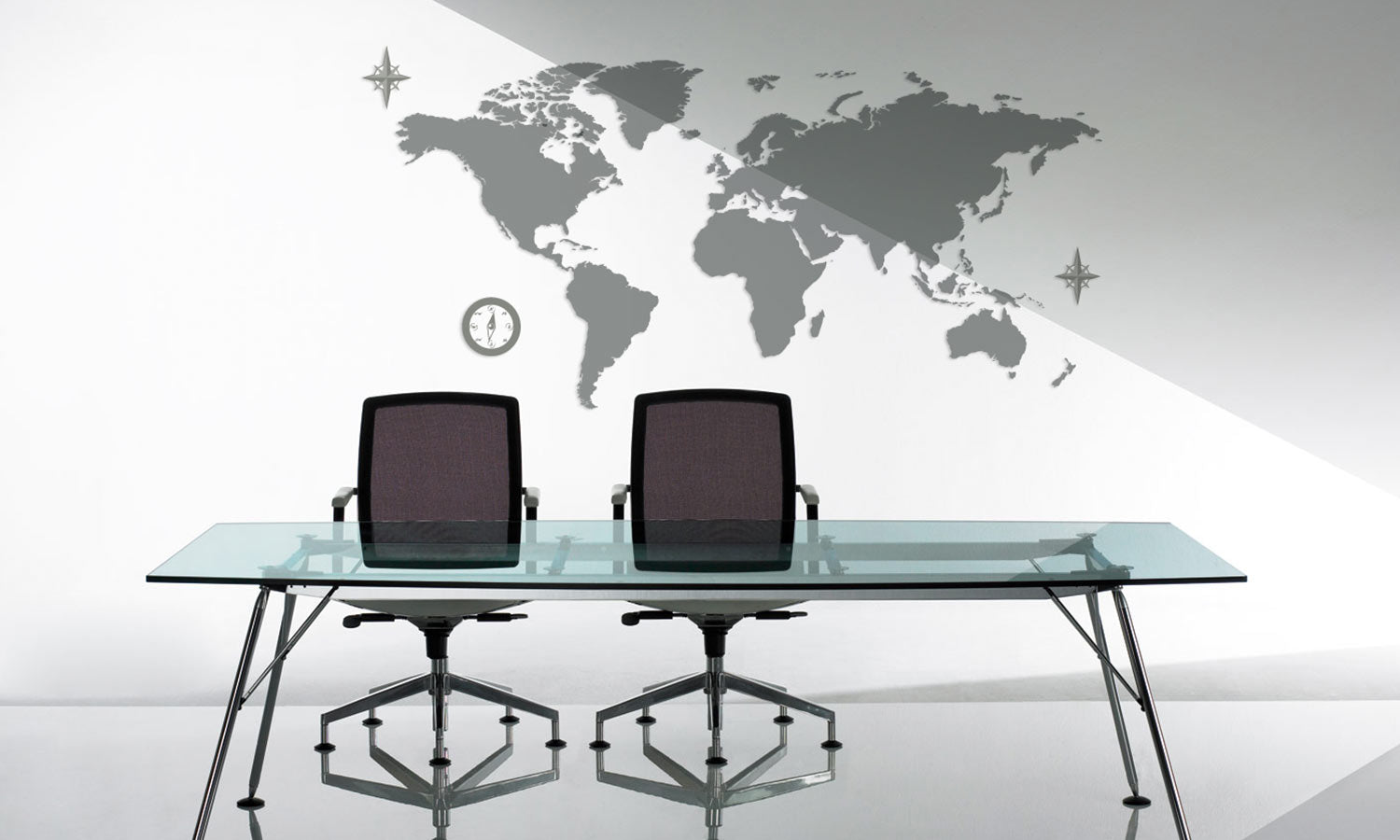 Wandaufkleber Weltkarte - M1 - life-decor.de