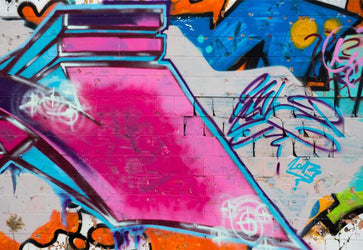 PVC Fototapete Graffiti Wall – ECO Wandbild Selbstklebende Tapete – 3D Vinyl Wandsticker XXL  SW280 - life-decor.de