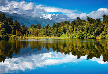 PVC Fototapete Beautiful Lake – ECO Wandbild Selbstklebende Tapete – 3D Vinyl Wandsticker XXL  SW225 - life-decor.de