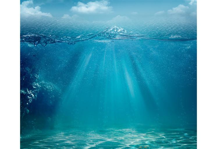 PVC Fototapete Abstract Sea – ECO Wandbild Selbstklebende Tapete – 3D Vinyl Wandsticker XXL  SW277 - life-decor.de