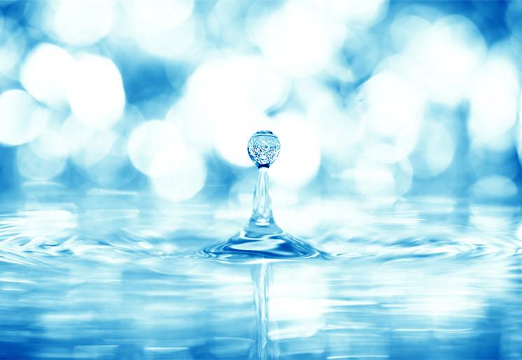 PVC Fototapete Water Drop - ECO Wandbild Selbstklebende Tapete - 3D Vinyl Wandsticker XXL  SW218