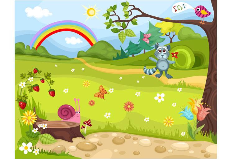 PVC Forest – ECO Wandbild Selbstklebende Tapete – 3D Vinyl Wandsticker XXL  SW192 - life-decor.de