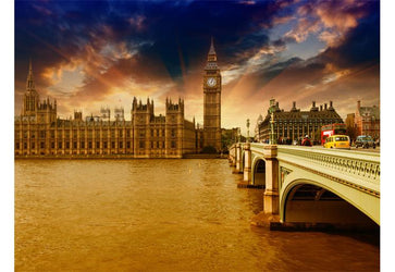 PVC Fototapete Houses of Parliament – ECO Wandbild Selbstklebende Tapete – 3D Vinyl Wandsticker XXL  SW220 - life-decor.de