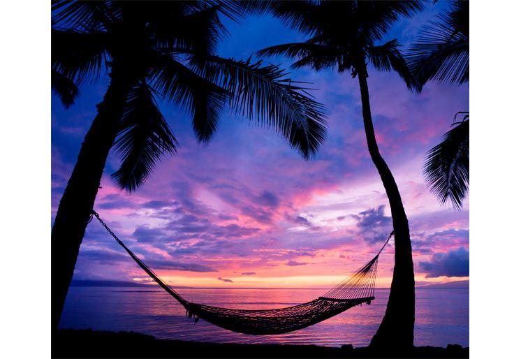 PVC Fototapete Beautiful Vacation Sunset – ECO Wandbild Selbstklebende Tapete – 3D Vinyl Wandsticker XXL  SW210 - life-decor.de