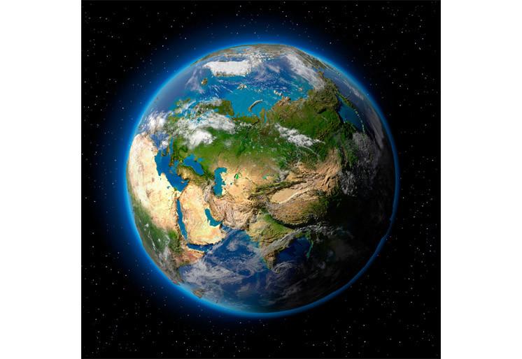 PVC Fototapete Earth In Space – ECO Wandbild Selbstklebende Tapete – 3D Vinyl Wandsticker XXL  SW340 - life-decor.de