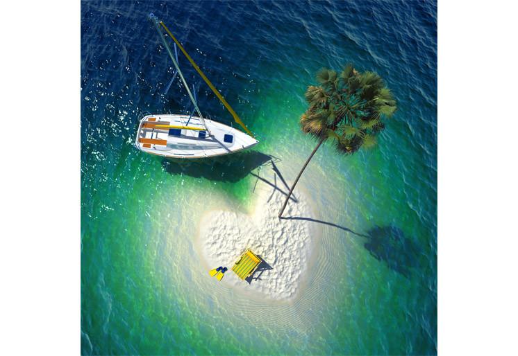 PVC Fototapete Tropical Paradise  - ECO Wandbild Selbstklebende Tapete - 3D Vinyl Wandsticker XXL  SW312