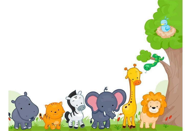 PVC Fototapete Animal Kingdom – ECO Wandbild Selbstklebende Tapete – 3D Vinyl Wandsticker XXL  SW355 - life-decor.de